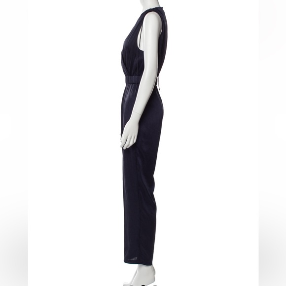 Jonathan Simkhai V-Neck Jumpsuit with pleated accents, sleeveless - Picture 2 of 3